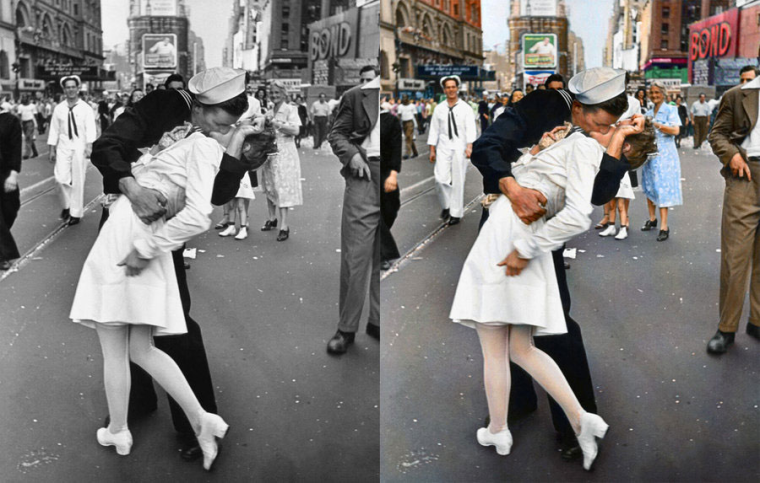 29 - Kissing the War Goodbye V-J Day August 14 1945